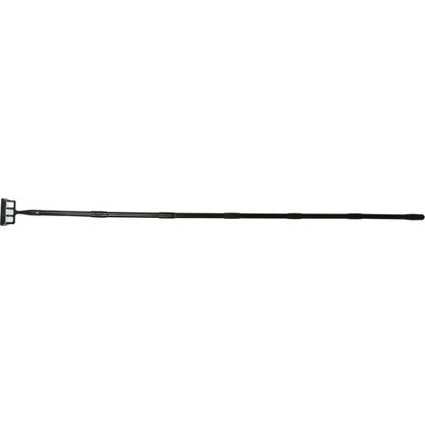 Unkrautrechen mit verstellbarer Länge, ergonomischem Edelstahlgriff, Gartengerät für die Bodenbearbeitung, 6 abgewinkelte Abschnitte (1/5)