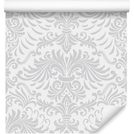 Papel pintado damasco ornamental para salón y dormitorio, 50x1000 cm. (1/5)