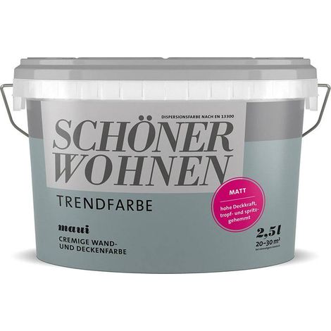 SW Trend Wandfarbe matt 2,5L Maui 6650