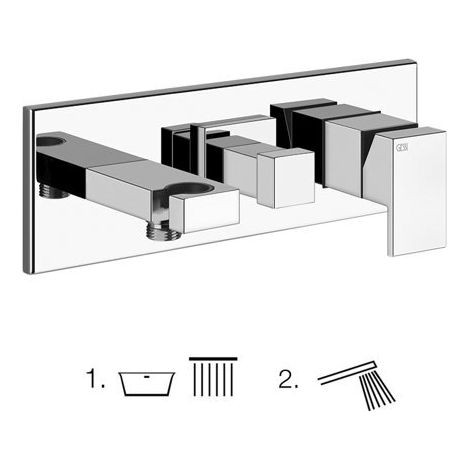Set prêt à poser Gessi pour TUB Mitigeur monocommande avec