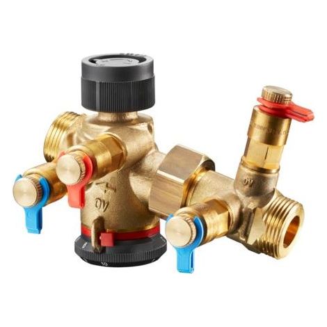 -Vanne de régulation « Cocon QTZ » DN15, 30-210 l/h, filetage mâle plat avec électrovanne (1/2)