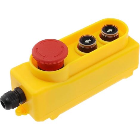 Boîte à Boutons de Levage Anti-Pluie COP-21H, Interrupteur à Bouton d'arrêt d'urgence, 2,2 KW, Commande directe, Interrupteur de Levage électrique 250 (1/5)