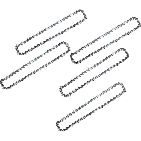 Catena per motosega da 8 pollici, 5 pezzi, catena per motosega con 45 maglie di trasmissione e barra di guida, catene per motosega per tagliare legna, rami di alberi e potatura (1/5)