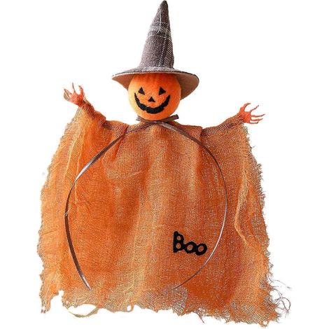 Sorcière poupée décoration suspendue, avec chat citrouille, pour le sapin fête à la maison cuisine décoration,pumpkin (1/5)
