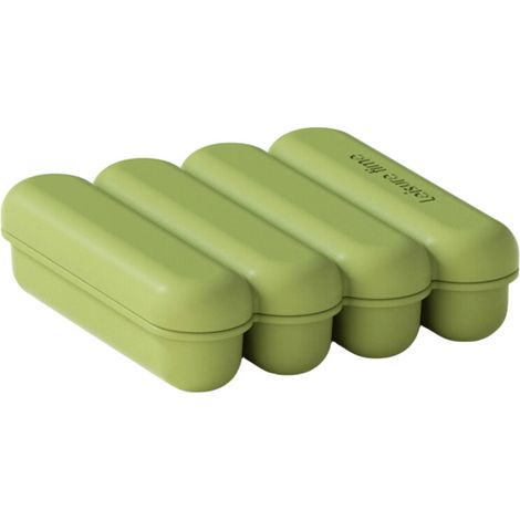 Contenitore flessibile in silicone per ghiaccioli, ideale per ghiaccioli e altro ancora - Verde