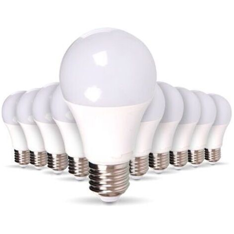 Lot de 10 Ampoules LED E27 11W Eq 75W Blanc naturel (1/5)