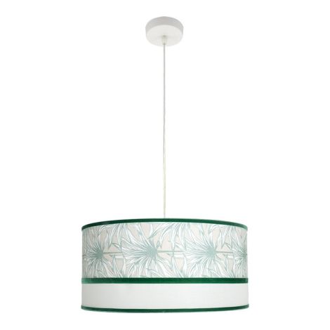 Lampada a sospensione Caledonia bianco/verde 2xE27 Ø50cm