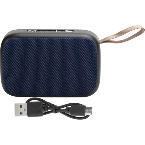 Haut-parleur Bluetooth, Haut-parleur de Caisson de Basses de Réduction de Bruit Intelligent sans Fil de Qualité Sonore HIFI Portable avec Radio FM, pour le Bureau à Domicile en Plein Air(bleu) (1/5)