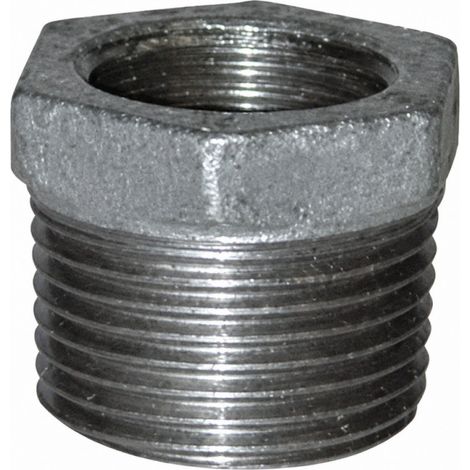 Reduzierter Nippel 40x49 / 26x34, männlich weiblich verzinkt
