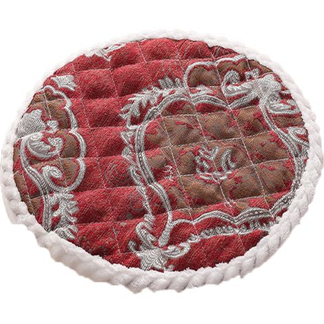 Coussin De Chaise - Rond - Velours Doux - Anti-dérapant Avec Liens - Pour Chaise De Cuisine Bureau Salon - 1 Pièce (1/5)