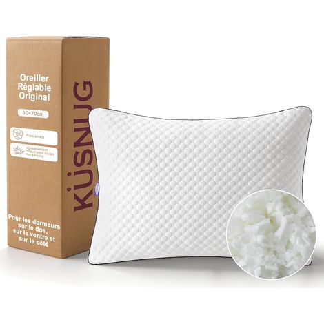 Oreiller 50 × 70 cm Lot de 1– Oreiller Mousse à Mémoire de Forme (1/5)