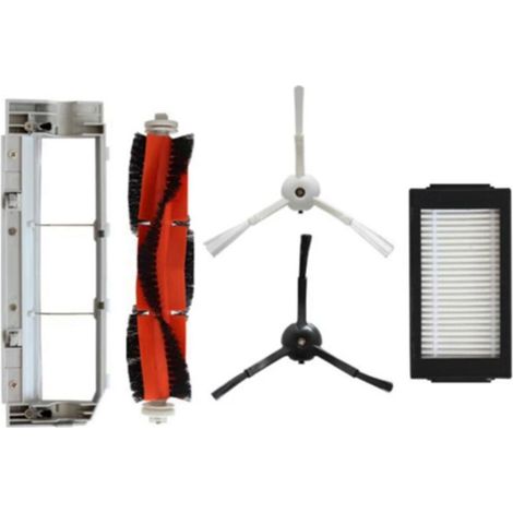 Lot de 5 accessoires pour balayeuses professionnelles : brosse rotative latérale principale, filtre et tamis de filtration.-AquaForge (1/5)