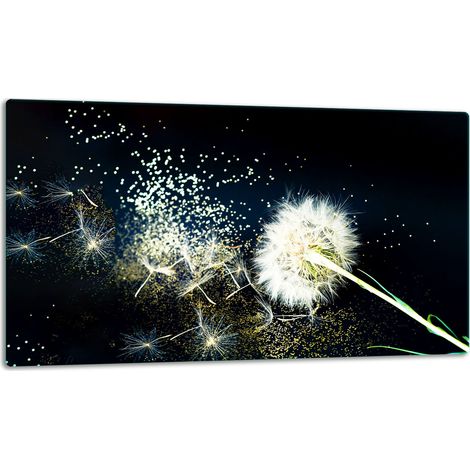 Tabla de cortar de vidrio 52x30 flor (1/5)