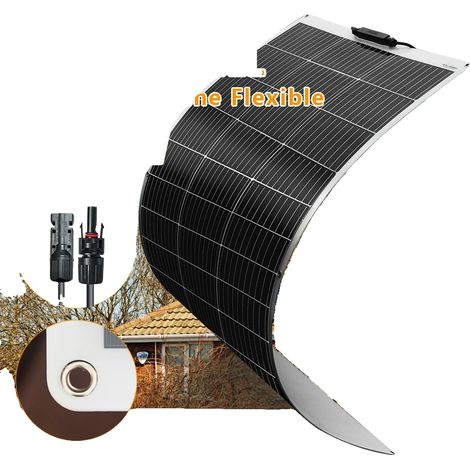 Panneau Solaire, Design Léger, Construction Durable, 18V 120W 106.5x55cm (1/2)