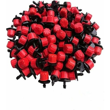 150 mini-asperseurs, goutteurs d'irrigation réglables Mini système d'arrosage pour arrosage goutte à goutte Arroseurs de jardin de serre DIY (1/5)