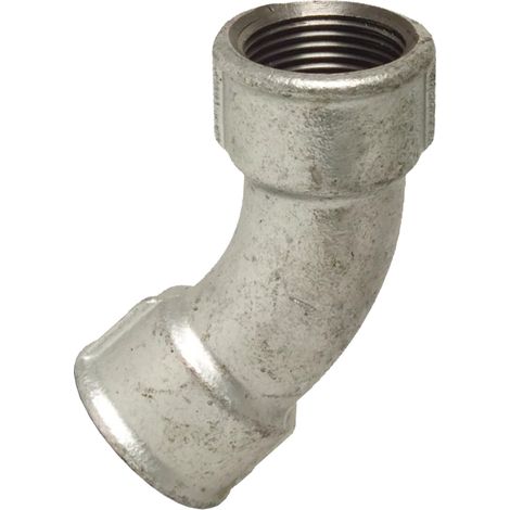 Codo de hierro fundido galvanizado de 45 grados GW de 1/2 pulgada