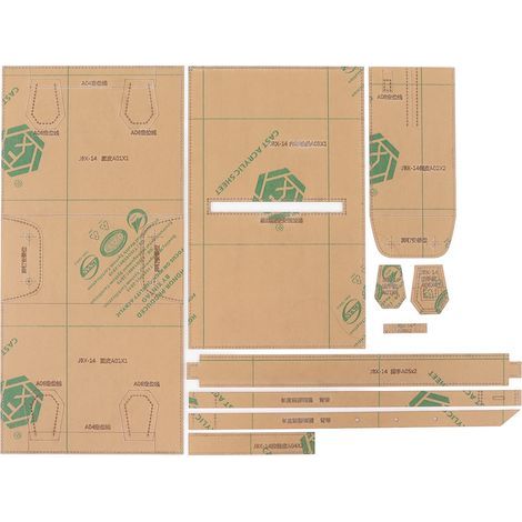 Präzise, transparente Acryl-Schablone zum Zuschneiden von Leder, stabile Schablone für Handtaschen und Geldbörsen – transparentes Design (1/5)