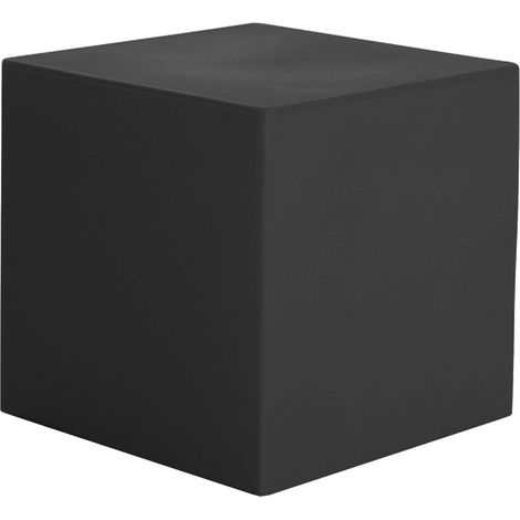 Pouf da Giardino 50x50 cm in Resina Arkema Iris Pouf Dove Gray (1/2)