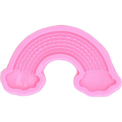 Moule en silicone grand format nuage arc-en-ciel, moule en silicone à faire soi-même, moule de cuisson pour la décoration de gâteaux au chocolat et fondant