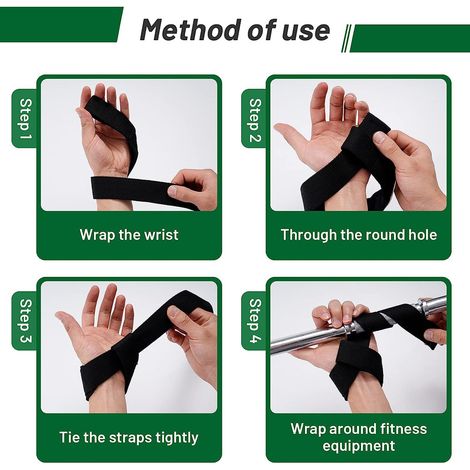 Sangles De Levage - Pour Halterophilies Et Musculation - En Nylon Renforcé Avec Rembourrage En Néoprène - 1 Paire (1/5)
