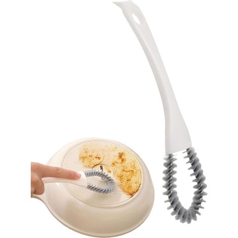 Brosse de nettoyage pour poêle – Petit poêle Brosse Brosse de nettoyage 2 en 1 pour évier et cuisinière Brosse de nettoyage multifonction Brosses de nettoyage des fentes à poils durs