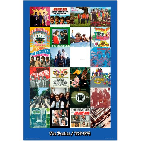 Grupo Erik Poster The Beatles ERA 1967 1970 - Laminas decorativas 61x91,5cm a todo color  Posters para pared ideal decoración habitación