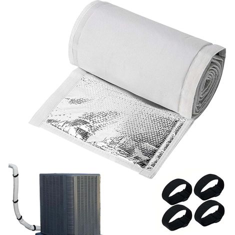 Housse isolante à couches pour climatiseurs tuyaux en cuivre(Blanc) (1/5)
