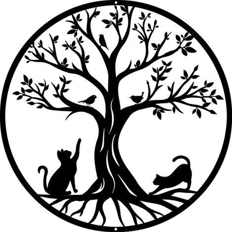 1 pièce - Panneaux muraux - 30cm - Décoration murale en métal - Minimalist Iron Silhouette Wall Art for Living Room and Bedroom - (1/5)