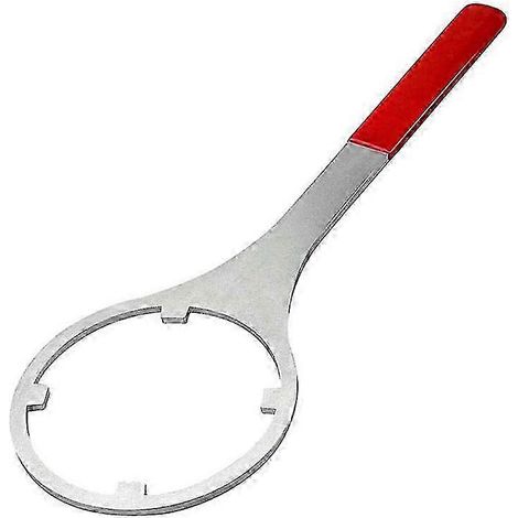 Clé à molette robuste en métal pour boîtier de filtre à eau, diamètre intérieur de 4,8 pouces (1/4)