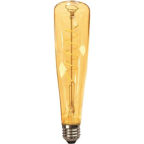 IluminaShop - Bombilla LED Botella Filamento E27 4W Ambar  Blanco Calido 2300K (1/2)