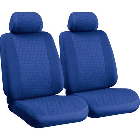 Glamur, coppia coprisedili anteriori in jacquard, universali - Blu