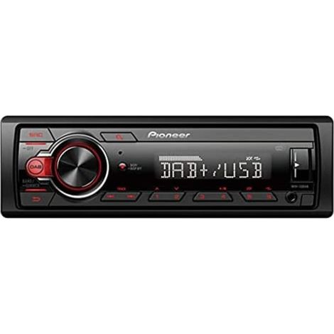 Pioneer MVH-130DABAN ricevitore multimediale per auto Nero, Rosso 200 W
