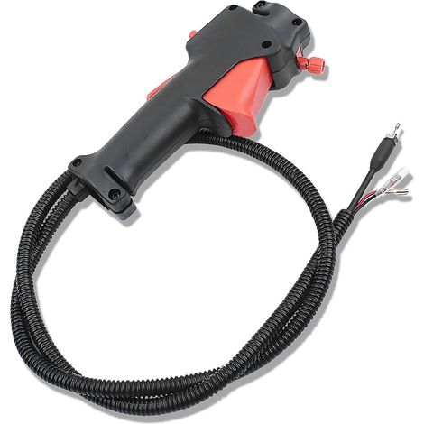 26-mm-Steuergriff – 1-teilig – Robuster Kunststoff – Reaktionsschneller Gashebel – Für Freischneider und Rasenmäher – 1,35 m Kabel (1/5)