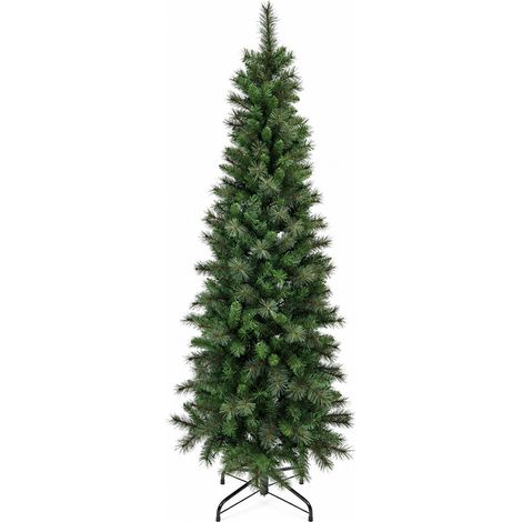 Sapin de Noël artificiel étroit 240 cm - Picea pungens - Little Grove (1/4)