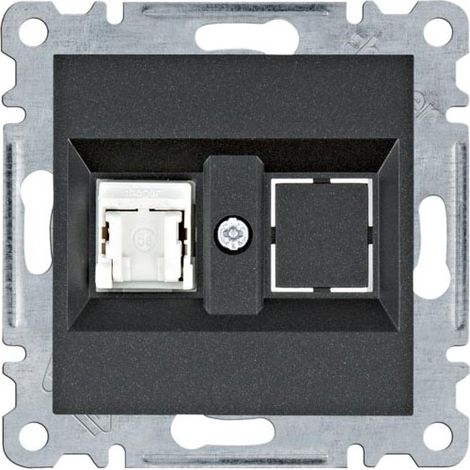 Lumina Conector único para ordenador RJ45 cat.5e UTP negro WL2113