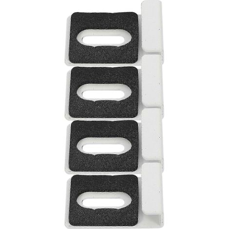 Ensemble de 4 pièces de quincaillerie de montage de miroir robuste, kit de pinces de fixation de support de miroir en métal robuste, compatible avec les supports muraux de miroir sans cadre (1/5)