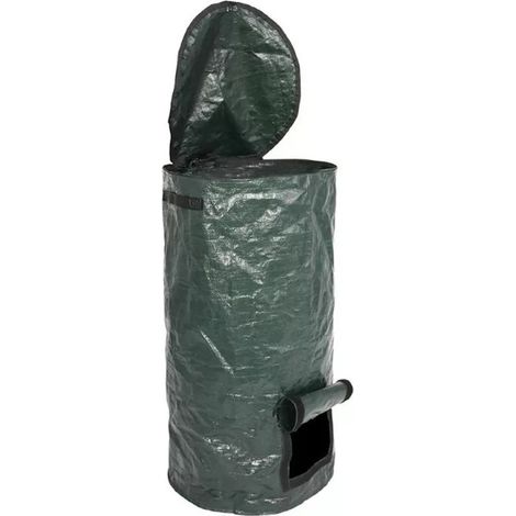 Sac à compost pour feuilles mortes, sac à déchets de jardin, couvercle pour bac à compost de cuisine, conteneur de jardinage polyvalent (1/5)