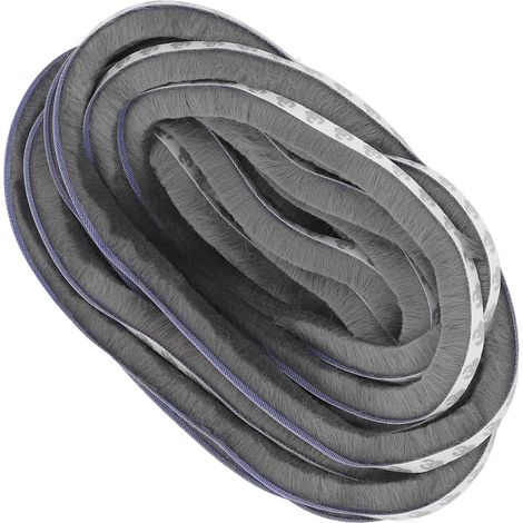 Selbstklebendes Dichtungsband für Fenster und Türen, Schall- und Wärmedämmung, staubdicht, grau, 9 x 15 mm (1/5)