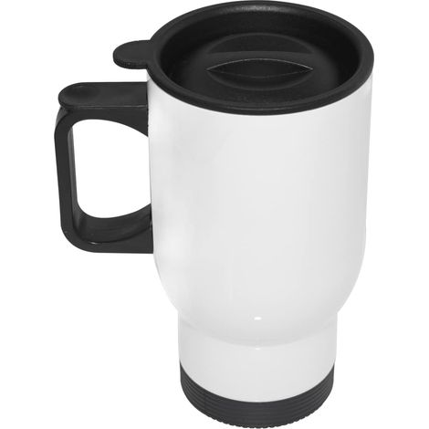 Sublimation Blanks 15oz Tumbler Bouteille d'eau isolée sous vide à double paroi Tasse de voiture de voyage en acier inoxydable avec couvercle, 450 ml (1/4)