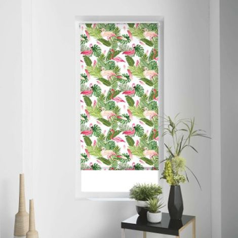 Store Enrouleur Tamisant "Zootica" 60x180cm Vert (1/3)