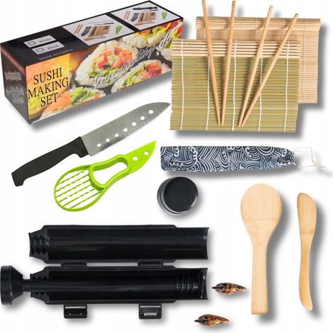 Sushi-Maschinen-Set mit Rollmatte und Bazooka-Zubehör