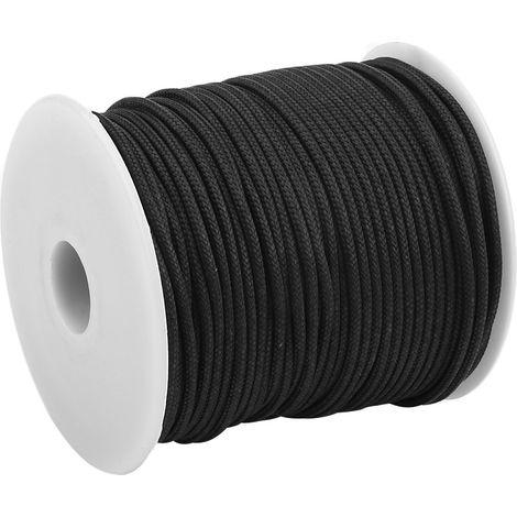 Bobine de 50 m, diamètre 2 mm, ligne de fusil harpon ultra-résistante et durable, résistante à l'usure (noire) (1/5)