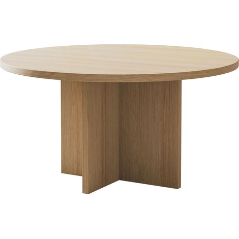Selsey OVO - Mesa de centro - redonda 76x76 cm - Color Roble Lindberg