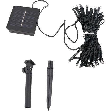 Ortviai Guirlande Lumineuse Solaire Extérieure 50 LED, 7 m, 8 Modes, Étanche IP65, pour Jardin et Cour (1/5)