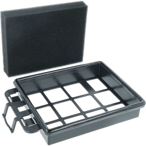 vhbw filtro sostituisce Hanseatic 4379046385 filtri per aspirapolvere - Filtro in spugna nero
