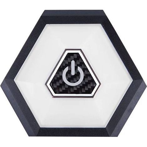 Jeffergarden Plafonnier LED rechargeable pour voiture, éclairage intérieur à poussoir magnétique 10,5 x 9,2 x 1,2 cm pour coffre de toit-