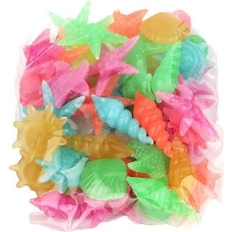 100 pièces de décoration lumineuse pour aquarium, accessoires de paysage uniques et élégants, décoration à faire soi-même pour aquarium d'intérieur (1/3)