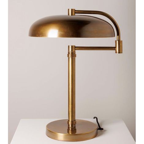 Lampe de Bureau Bras Pivotant Specimen en Laiton 23x55x42cm
