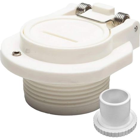 Connecteur d'aspiration pivotant pour Zodiac pour hayward : fixation sécurisée pour piscine d'aspiration 3/4" en plastique blanc (1/5)