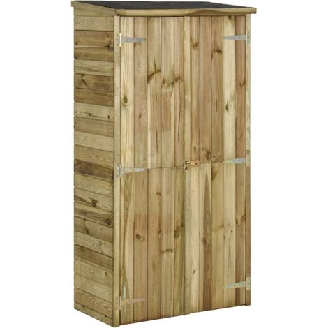 FIMEI Abri à outils pour jardin Pin 85 x 48 x 177 cm (1/5)